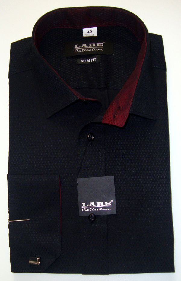 Jednobarevné košile - DLOUHÝ rukáv - SLIM FIT a REGULAR FIT-THOMAS T203