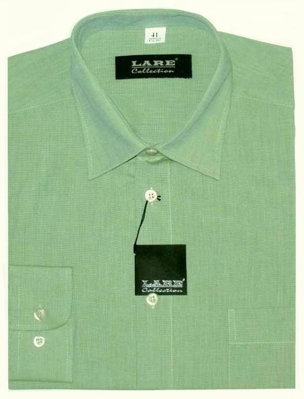Jednobarevné košile - DLOUHÝ rukáv - COMFORT FIT BARVA  A18 - KHAKI/