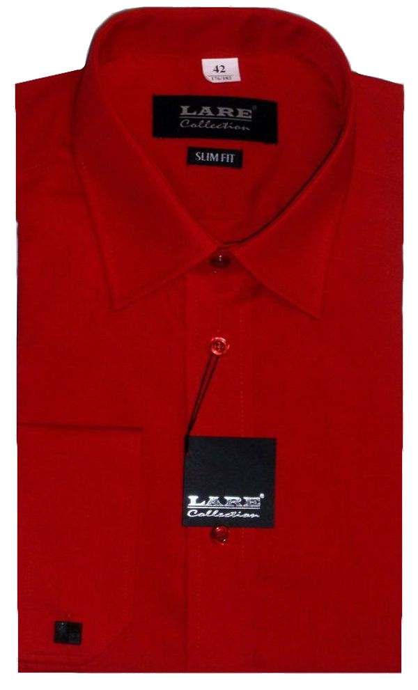 Jednobarevné košile - DLOUHÝ rukáv - SLIM FIT a REGULAR FIT BARVA 140/